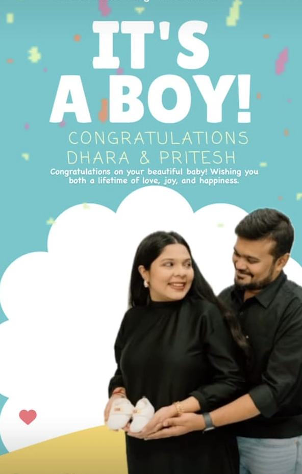 Dhara & Pritesh — It's a boy!